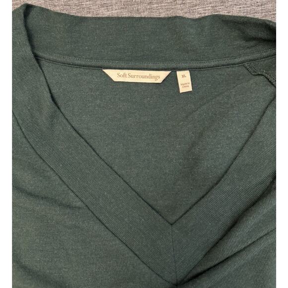 Soft Surroundings Women's Marla Dress Jewel Green XL - Picture 6 of 9